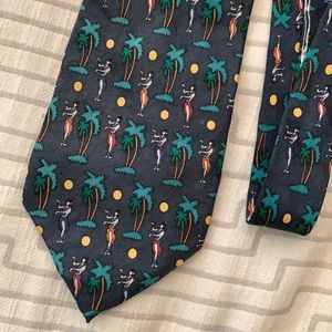 Carlos Tomasini Silk Hula Dancer Tie